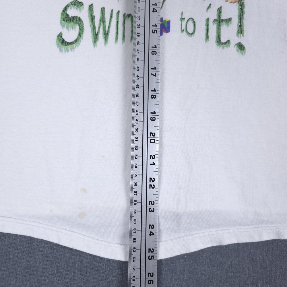 Vintage Nintendo Donkey Kong 64 Promo Shirt Size Large White Swing‎ N To It N64 - Picture 7 of 10